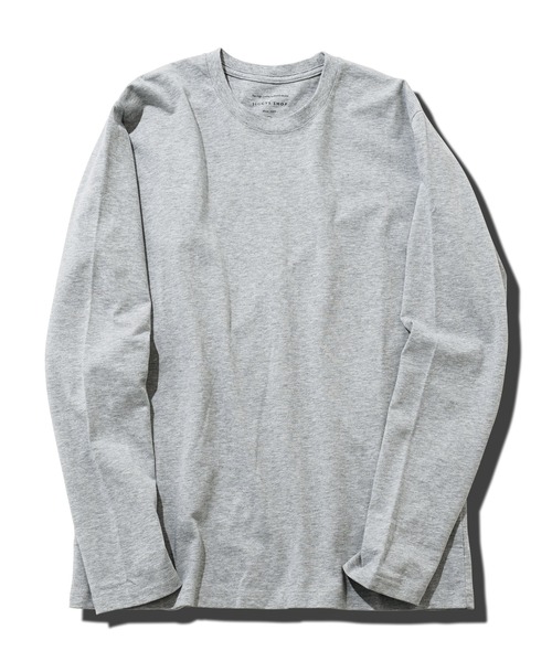 jiggys shop（ジギーズショップ）の「コットンクルーネック無地ロンT 長袖Tシャツ（Tシャツ/カットソー・メンズ・ブラック/グレー/ホワイト/ネイビー/ミックスグレー・LARGE/MEDIUM/X-LARGE/SMALL）」の11枚目の写真