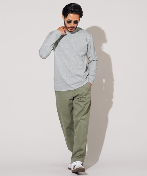 jiggys shop（ジギーズショップ）の「コットンクルーネック無地ロンT 長袖Tシャツ（Tシャツ/カットソー・メンズ・ブラック/グレー/ホワイト/ネイビー/ミックスグレー・LARGE/MEDIUM/X-LARGE/SMALL）」の13枚目の写真