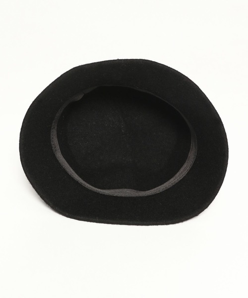 Heather（ヘザー）の「ウールバスクHAT　164416（ハット・レディース・ブラック/ベージュ・ONE SIZE）」の5枚目の写真