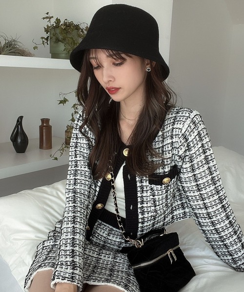 Heather（ヘザー）の「ウールバスクHAT　164416（ハット・レディース・ブラック/ベージュ・ONE SIZE）」の17枚目の写真