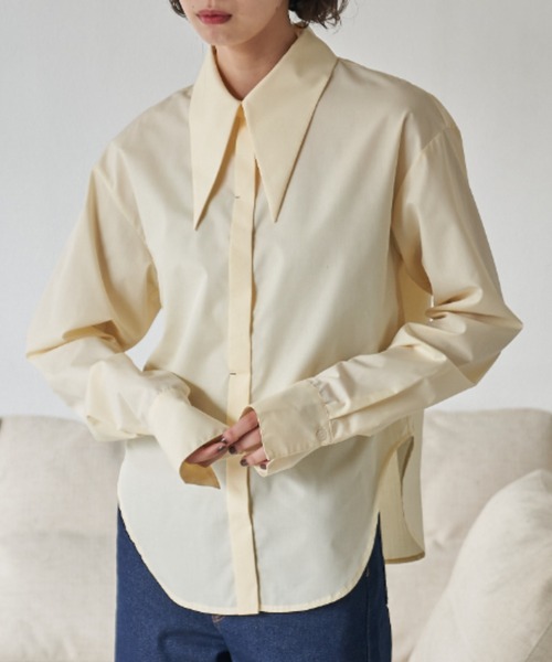 VACANCY（ヴァカンシー）の「バリモア襟ロングカフスシャツ（シャツ/ブラウス・レディース・ホワイト/ブラック/アイボリー/ブルー・FREE）」の19枚目の写真