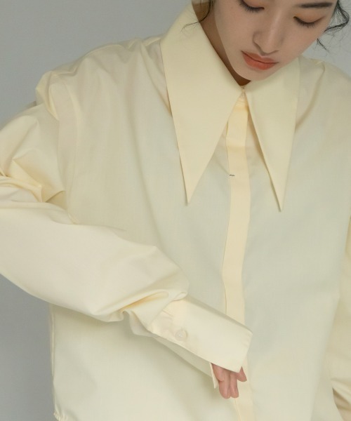 VACANCY（ヴァカンシー）の「バリモア襟ロングカフスシャツ（シャツ/ブラウス・レディース・ホワイト/ブラック/アイボリー/ブルー・FREE）」の11枚目の写真