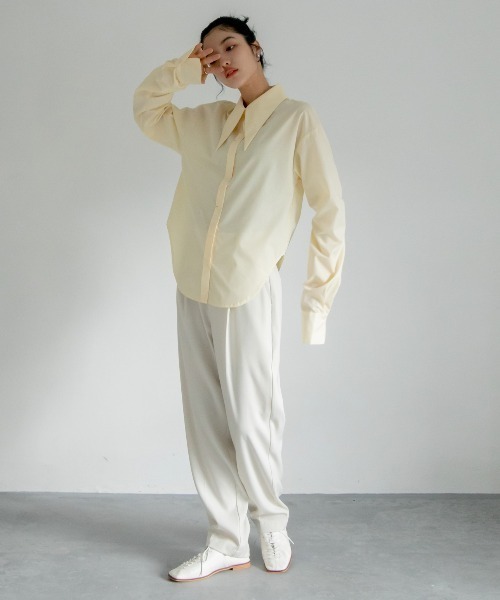 VACANCY（ヴァカンシー）の「バリモア襟ロングカフスシャツ（シャツ/ブラウス・レディース・ホワイト/ブラック/アイボリー/ブルー・FREE）」の14枚目の写真