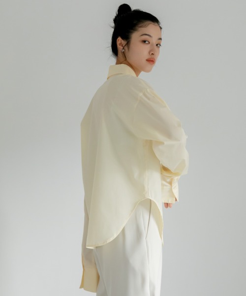 VACANCY（ヴァカンシー）の「バリモア襟ロングカフスシャツ（シャツ/ブラウス・レディース・ホワイト/ブラック/アイボリー/ブルー・FREE）」の7枚目の写真