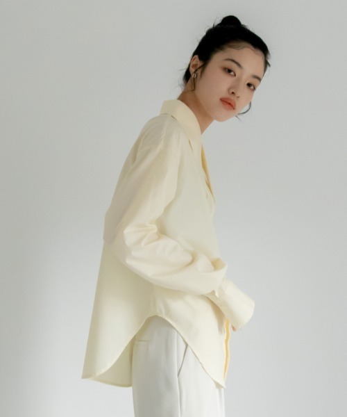 VACANCY（ヴァカンシー）の「バリモア襟ロングカフスシャツ（シャツ/ブラウス・レディース・ホワイト/ブラック/アイボリー/ブルー・FREE）」の8枚目の写真