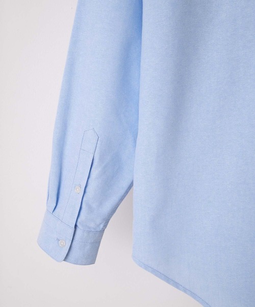 PENNEYS（ぺニーズ）の「【PENNEYS】ぺニーズ 別注 ロゴワッペン刺繍  オーバーサイズオックスフォードボタンダウンL/Sシャツ（シャツ/ブラウス・メンズ・ネイビー/ホワイト/サックスブルー/セージグリーン/チャコール・M/L）」の7枚目の写真