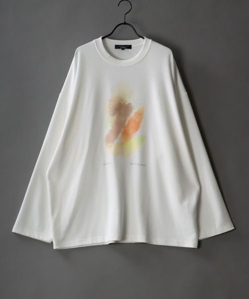 SITRY(シトリー)の「Cardboard wide crew neck art pullover/ダンボール ワイド クルーネック アート プルオーバー(Tシャツ/カットソー・メンズ・ホワイト/ブラック/ライトグレー/ホワイト系その他/ブラック系その他/グレー系その他・L/M)」の3枚目の写真