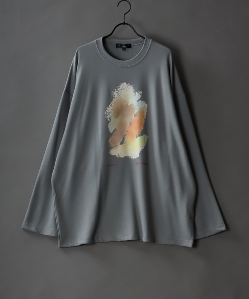SITRY(シトリー)の「Cardboard wide crew neck art pullover/ダンボール ワイド クルーネック アート プルオーバー(Tシャツ/カットソー・メンズ・ホワイト/ブラック/ライトグレー/ホワイト系その他/ブラック系その他/グレー系その他・L/M)」の1枚目の写真