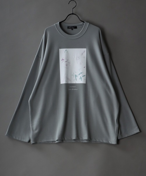 SITRY(シトリー)の「Cardboard wide crew neck art pullover/ダンボール ワイド クルーネック アート プルオーバー(Tシャツ/カットソー・メンズ・ホワイト/ブラック/ライトグレー/ホワイト系その他/ブラック系その他/グレー系その他・L/M)」の6枚目の写真