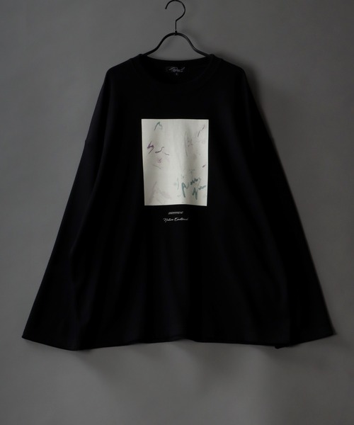 SITRY(シトリー)の「Cardboard wide crew neck art pullover/ダンボール ワイド クルーネック アート プルオーバー(Tシャツ/カットソー・メンズ・ホワイト/ブラック/ライトグレー/ホワイト系その他/ブラック系その他/グレー系その他・L/M)」の4枚目の写真