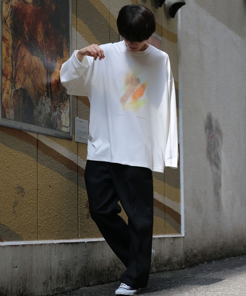 SITRY(シトリー)の「Cardboard wide crew neck art pullover/ダンボール ワイド クルーネック アート プルオーバー(Tシャツ/カットソー・メンズ・ホワイト/ブラック/ライトグレー/ホワイト系その他/ブラック系その他/グレー系その他・L/M)」の20枚目の写真