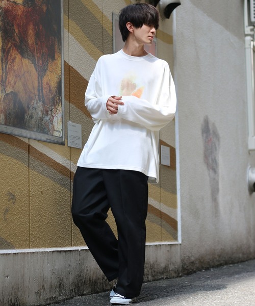 SITRY(シトリー)の「Cardboard wide crew neck art pullover/ダンボール ワイド クルーネック アート プルオーバー(Tシャツ/カットソー・メンズ・ホワイト/ブラック/ライトグレー/ホワイト系その他/ブラック系その他/グレー系その他・L/M)」の19枚目の写真