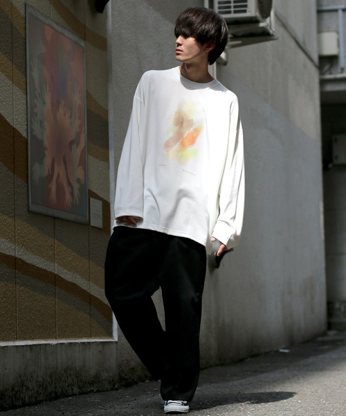 SITRY(シトリー)の「Cardboard wide crew neck art pullover/ダンボール ワイド クルーネック アート プルオーバー(Tシャツ/カットソー・メンズ・ホワイト/ブラック/ライトグレー/ホワイト系その他/ブラック系その他/グレー系その他・L/M)」の18枚目の写真
