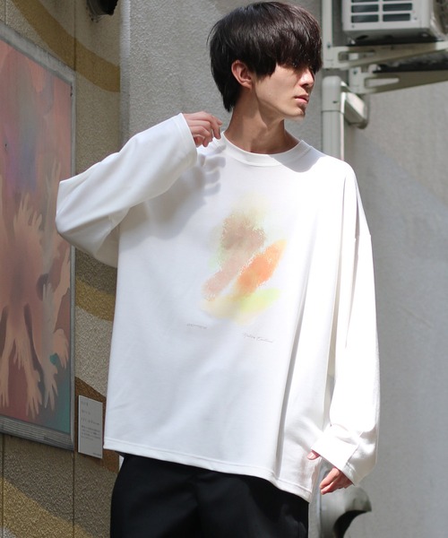 SITRY(シトリー)の「Cardboard wide crew neck art pullover/ダンボール ワイド クルーネック アート プルオーバー(Tシャツ/カットソー・メンズ・ホワイト/ブラック/ライトグレー/ホワイト系その他/ブラック系その他/グレー系その他・L/M)」の21枚目の写真
