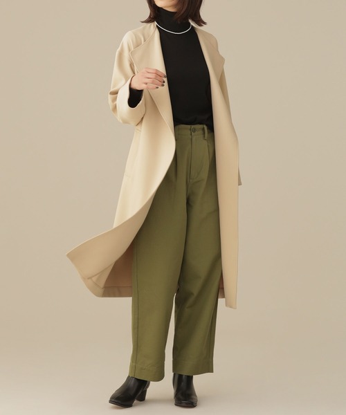 NANO universe(ナノユニバース)の「LB.03/ロング丈シングルアウター(その他アウター・レディース・ブラック/ベージュ・Ⅰ/Ⅱ)」の2枚目の写真