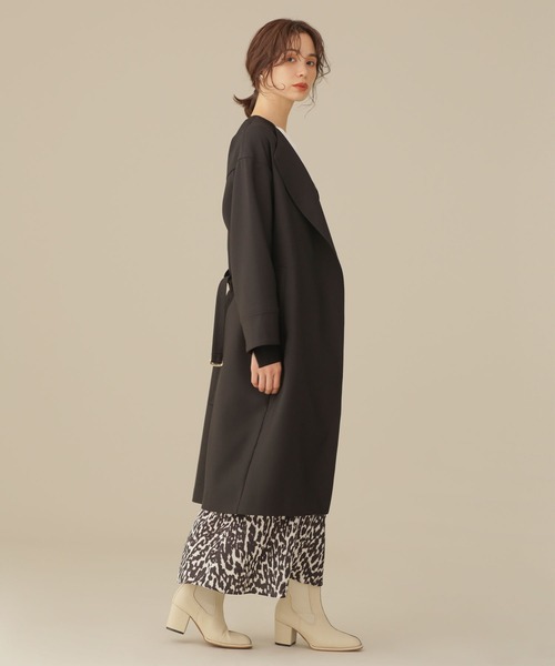 NANO universe(ナノユニバース)の「LB.03/ロング丈シングルアウター(その他アウター・レディース・ブラック/ベージュ・Ⅰ/Ⅱ)」の3枚目の写真