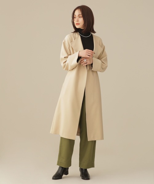 NANO universe(ナノユニバース)の「LB.03/ロング丈シングルアウター(その他アウター・レディース・ブラック/ベージュ・Ⅰ/Ⅱ)」の15枚目の写真