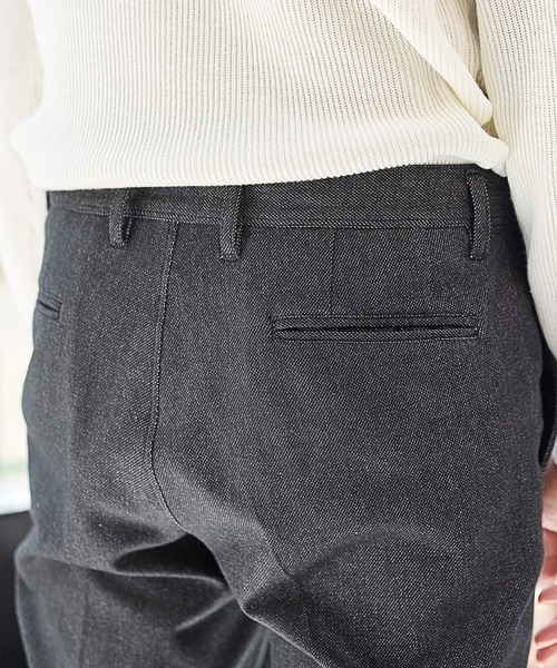 UNION STATION（ユニオンステーション）の「【EFFORTLESS】メランジカルゼスラックス<セットアップ対応>（スラックス・メンズ・チャコールグレー/ネイビー・LL/S/M/L）」の7枚目の写真