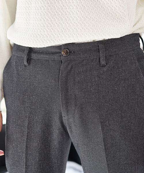 UNION STATION（ユニオンステーション）の「【EFFORTLESS】メランジカルゼスラックス<セットアップ対応>（スラックス・メンズ・チャコールグレー/ネイビー・LL/S/M/L）」の8枚目の写真