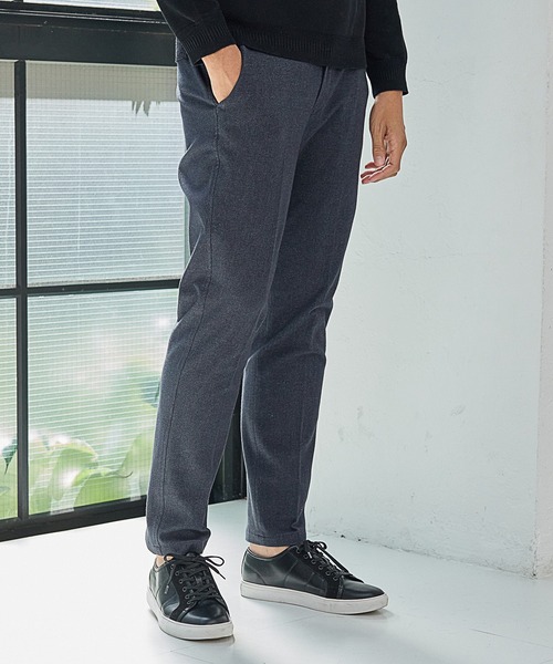 UNION STATION（ユニオンステーション）の「【EFFORTLESS】メランジカルゼスラックス<セットアップ対応>（スラックス・メンズ・チャコールグレー/ネイビー・LL/S/M/L）」の9枚目の写真