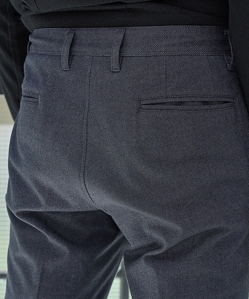 UNION STATION（ユニオンステーション）の「【EFFORTLESS】メランジカルゼスラックス<セットアップ対応>（スラックス・メンズ・チャコールグレー/ネイビー・LL/S/M/L）」の14枚目の写真
