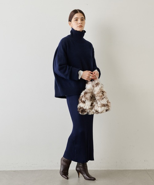 Whim Gazette(ウィムガゼット)の「【CARUS】ファーミニバッグ(トートバッグ・レディース・ホワイト/ブラウン・FREE)」の7枚目の写真