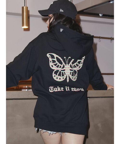 NEW ERA（ニューエラ）の「NEW ERAバタフライキャップ【コラボ】（キャップ・レディース・ブラック・FREE）」の9枚目の写真