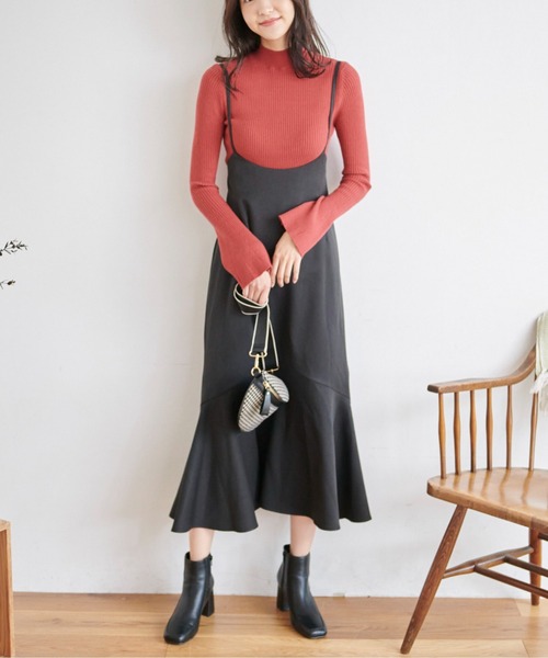 FREE'S MART（フリーズマート）の「【Sシリーズ対応】◆バッククロスマーメイドキャミワンピース（ワンピース・レディース・ブラウン/ブラック・MEDIUM/SMALL/X-SMALL）」の19枚目の写真