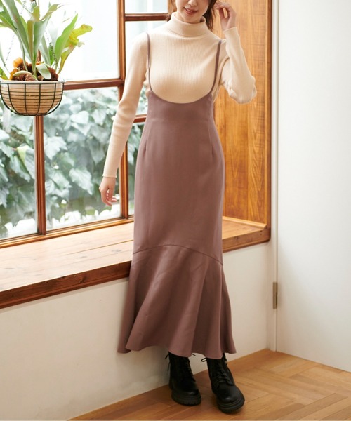 FREE'S MART（フリーズマート）の「【Sシリーズ対応】◆バッククロスマーメイドキャミワンピース（ワンピース・レディース・ブラウン/ブラック・MEDIUM/SMALL/X-SMALL）」の17枚目の写真