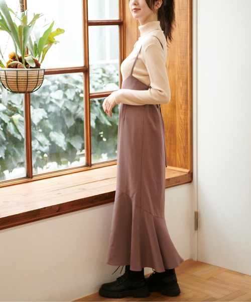 FREE'S MART（フリーズマート）の「【Sシリーズ対応】◆バッククロスマーメイドキャミワンピース（ワンピース・レディース・ブラウン/ブラック・MEDIUM/SMALL/X-SMALL）」の20枚目の写真