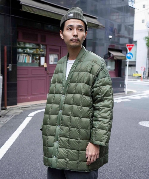 styles（スタイルス）の「TAION/タイオン/HANTEN DOWN CARDIGAN/TAION-101HT（カーディガン/ボレロ・メンズ・ブラック/オリーブ・1/2）」の2枚目の写真