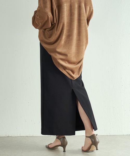 COLLAGE GALLARDAGALANTE（コラージュガリャルダガランテ）の「【OT】ダブルフェイスタイトスカート（スカート・レディース・ブラック/ホワイト/イエロー・0/1）」の2枚目の写真