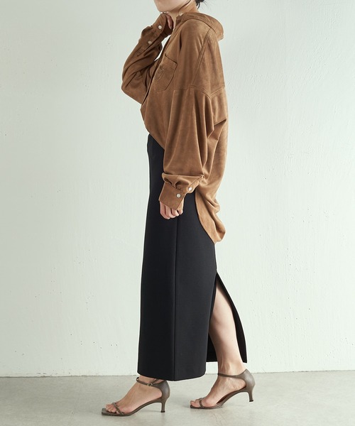 COLLAGE GALLARDAGALANTE（コラージュガリャルダガランテ）の「【OT】ダブルフェイスタイトスカート（スカート・レディース・ブラック/ホワイト/イエロー・0/1）」の6枚目の写真