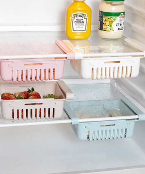 aimoha（アイモハ）の「冷蔵庫トレー バスケット（キッチン収納・レディース・ピンク/ブルー/ホワイト/ベージュ・FREE）」の14枚目の写真