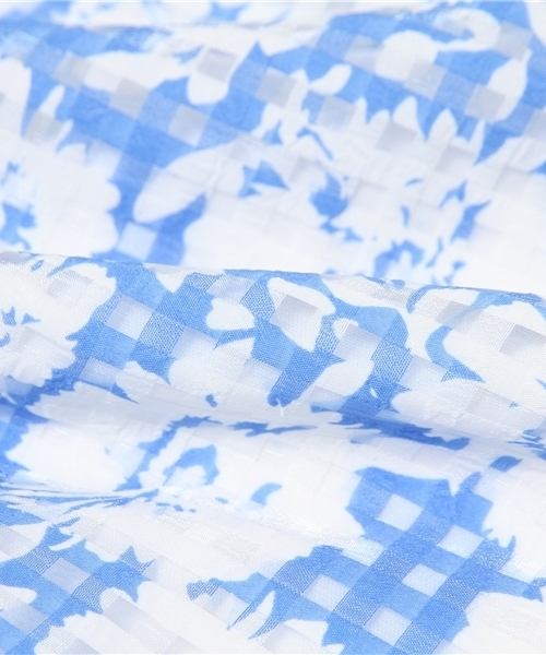 mystic（ミスティック）の「オーガンチェック花柄スカート（スカート・レディース・サックスブルー/ミント/ブラック・ﾌﾘ-）」の11枚目の写真