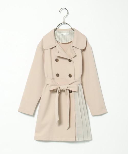 ikka（イッカ）の「サイドプリーツゆるトレンチコート（120~160cm）（トレンチコート・キッズ・ベージュ・120/130/140/150/160）」の13枚目の写真