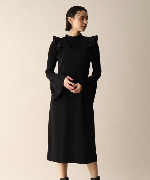 OPAQUE.CLIP(オペークドットクリップ)の「◆フリルデザインジャンスカ(スカート・レディース・ブラック/ライトベージュ・36/38)」の12枚目の写真