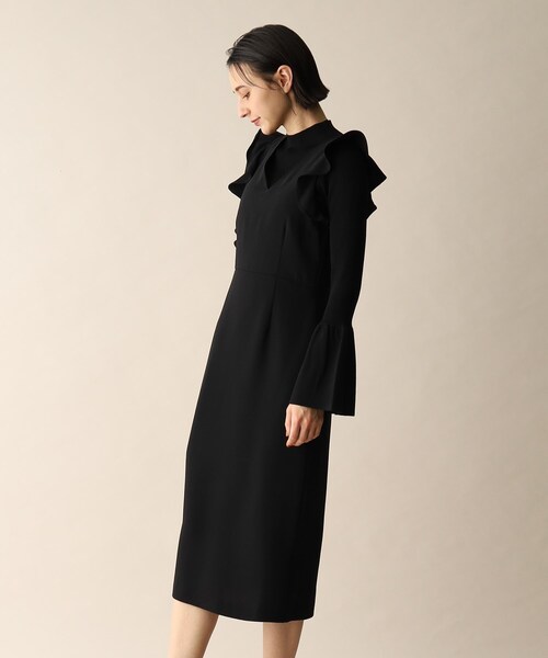 OPAQUE.CLIP(オペークドットクリップ)の「◆フリルデザインジャンスカ(スカート・レディース・ブラック/ライトベージュ・36/38)」の13枚目の写真