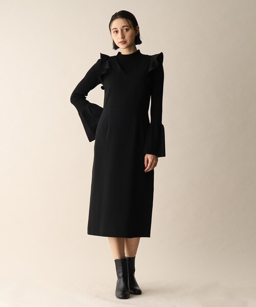 OPAQUE.CLIP(オペークドットクリップ)の「◆フリルデザインジャンスカ(スカート・レディース・ブラック/ライトベージュ・36/38)」の15枚目の写真