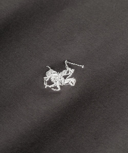 BEVERLY HILLS POLO CLUB(ビバリーヒルズポロクラブ)の「【BEVERLY HILLS POLO CLUB/ビバリーヒルズポロクラブ】ブランドロゴ ワンポイント刺繍 長袖カットソー/ビッグシルエット(スウェット・レディース・グリーン/ライトグリーン/ネイビー/スミクロ/アッシュグレー/オフホワイト/ブルー・M/L)」の11枚目の写真
