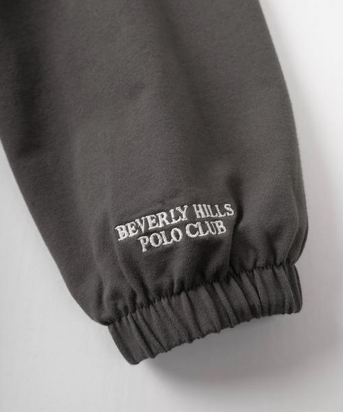 BEVERLY HILLS POLO CLUB(ビバリーヒルズポロクラブ)の「【BEVERLY HILLS POLO CLUB/ビバリーヒルズポロクラブ】ブランドロゴ ワンポイント刺繍 長袖カットソー/ビッグシルエット(スウェット・レディース・グリーン/ライトグリーン/ネイビー/スミクロ/アッシュグレー/オフホワイト/ブルー・M/L)」の14枚目の写真