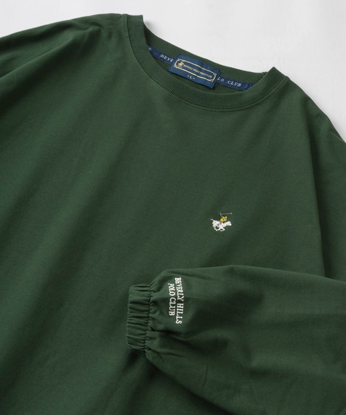 BEVERLY HILLS POLO CLUB(ビバリーヒルズポロクラブ)の「【BEVERLY HILLS POLO CLUB/ビバリーヒルズポロクラブ】ブランドロゴ ワンポイント刺繍 長袖カットソー/ビッグシルエット(スウェット・レディース・グリーン/ライトグリーン/ネイビー/スミクロ/アッシュグレー/オフホワイト/ブルー・M/L)」の21枚目の写真