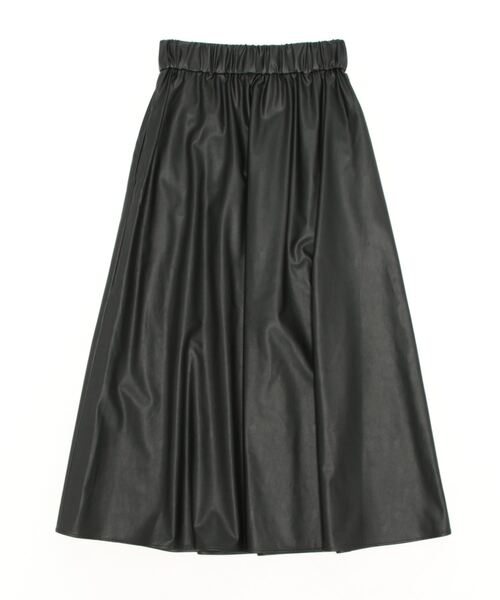 abahouse mavie(アバハウスマヴィ)の「フェイクレザータックスカート(スカート・レディース・グリーン/ブラック/グレイッシュベージュ・フリー)」の4枚目の写真