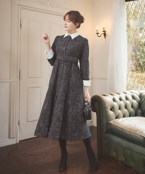 SWINGLE（スウィングル）の「【美人百花コラボ】ドッキングワンピース