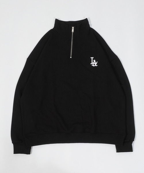 STAYGOLD LA ネイビー ハーフジップウェア STAYGOLD】LA ハーフジップ Tシャツ / LA half-zip T-shirt（T