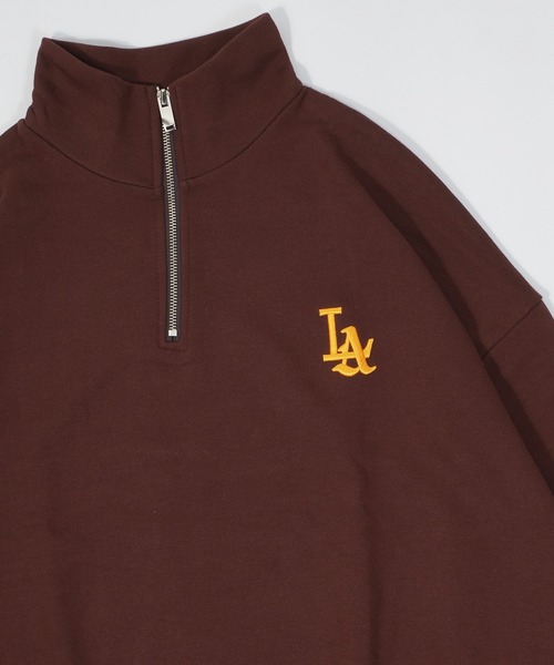 STAYGOLD LA ネイビー ハーフジップウェア STAYGOLD】LA ハーフジップ Tシャツ / LA half-zip T-shirt（T