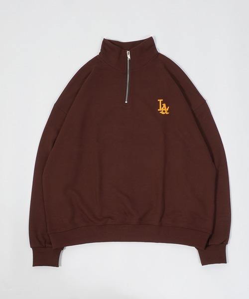 STAYGOLD LA ネイビー ハーフジップウェア STAYGOLD】LA ハーフジップ Tシャツ / LA half-zip T-shirt（T