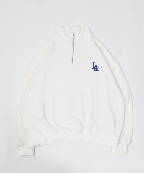 STAYGOLD LA ネイビー ハーフジップウェア STAYGOLD】LA ハーフジップ Tシャツ / LA half-zip T-shirt（T
