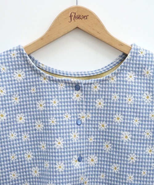 flower（フラワー）の「ブルーミングチェックトップ（カーディガン/ボレロ・レディース・ブルー/グレー・FREE）」の9枚目の写真