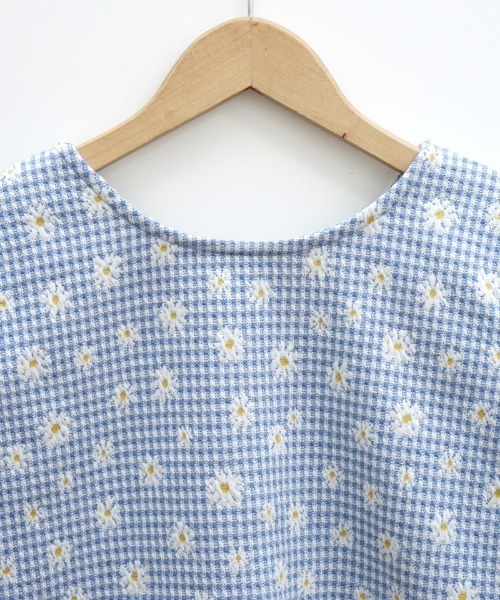 flower（フラワー）の「ブルーミングチェックトップ（カーディガン/ボレロ・レディース・ブルー/グレー・FREE）」の10枚目の写真